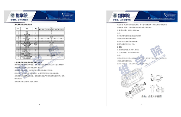 中國重汽曼系列發(fā)動機維修培訓教材內(nèi)容展示（二）