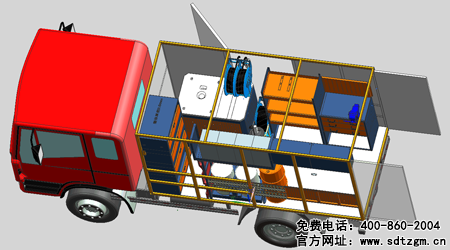 山東田中卡車(chē)養(yǎng)護(hù)搶修服務(wù)車(chē)左側(cè)視圖