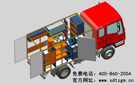 山東田中機(jī)械設(shè)備卡車養(yǎng)護(hù)搶修服務(wù)車展示圖